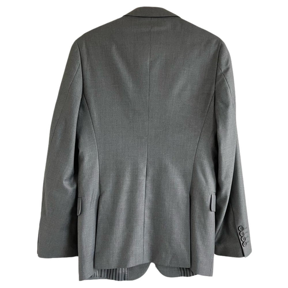 Mens Giorgio Fiorelli Solid Gray Suit Jacket - Picture 6 of 8